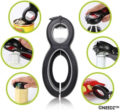 Allesopener - Multifunctionele opener - Multi opener - Flesopener -  Bieropener - Zak opener - Pot opener - Deksel opener - Blik opener