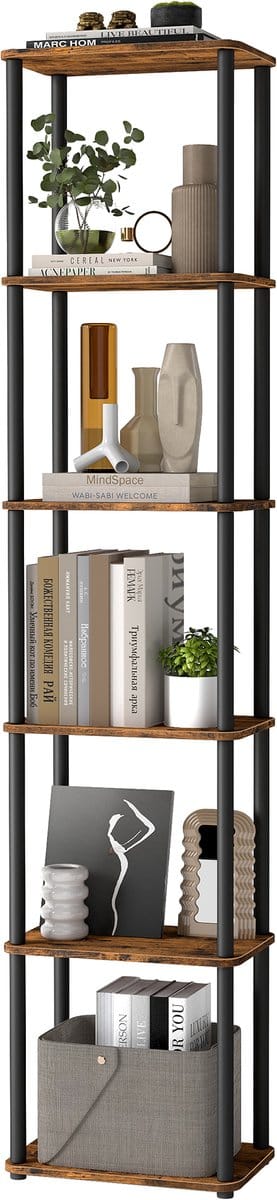 VASAGLE - Boekenkast - Met 6 Lagen - Supersnelle Gereedschapsloze Montage - Stevig Ontwerp