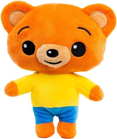 BANDAI The Clown Plim PL85024 Plush Toy with Music Bam Bam, 20 cm, Multicoloured, Toy with Sayings from the Series and Delights Children