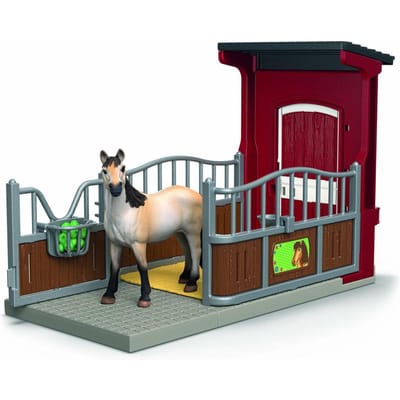 Schleich Farm World 42724 Ponybox met Mustang merrie Dieren Voertuigen