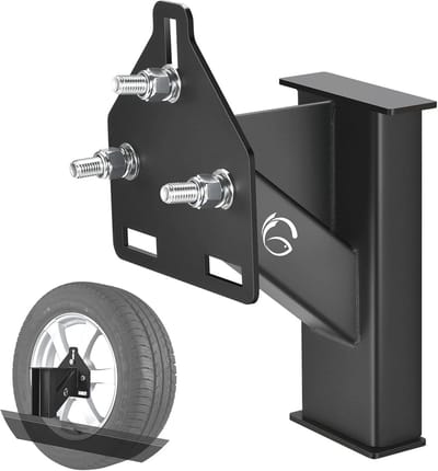 Stevige Reserveband Draagbeugel voor Trailers – Geschikt voor 4, 5, en 6 Lugs Wielen tot 150 lbs