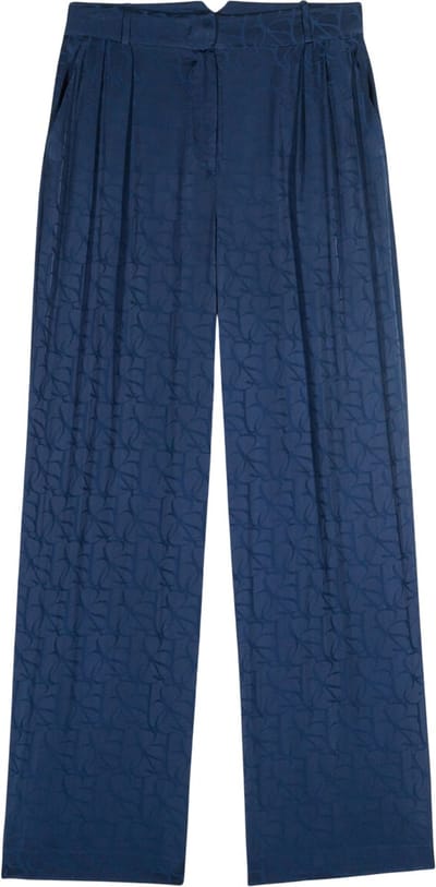 BA&SH - Broek Print Ba&sh Moloy Pantalons Print Moloy Pant Bleunuit 0335