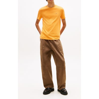 Tommy Hilfiger Heathered Xslim Jasper Shirt Lush Orange Taglia: M | Magliette basic Outlet | Uomo | Arancione