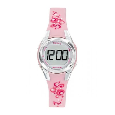 Tekday-Sportief-Digitaal-Kinderhorloge-Roze-Silicone band-Fijn draagcomfort