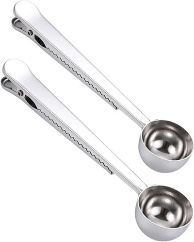 Dailygoods - CHENGZI Roestvrijstalen multifunctionele maatlepel afdichtingsclip