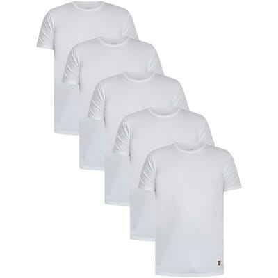 T-shirt Korte Mouw Lyle &amp; Scott Set van 5 basic lounge T-shirts