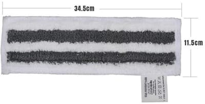 Zylo® Stoomdweil - Stoomreinigers - Stoommop - Microvezeldoeken van Hoge Kwaliteit - 41x18x5cm - Wit
