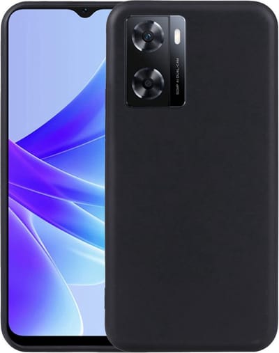 Casemania Hoesje Geschikt voor Oppo A57 4G & A57S 4G Zwart - Siliconen Back Cover