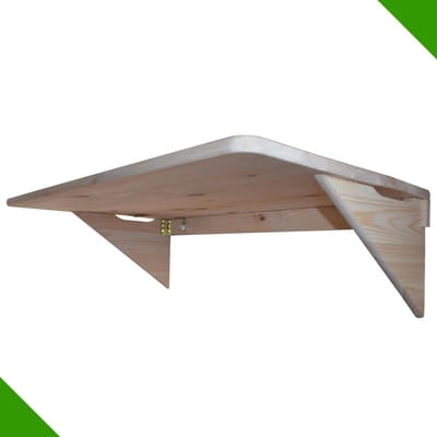 Houten Balkontafel - Klaptafel Keuken - Ruimte Besparen - Natuurlijk Ong behandeld - 100 x 60 cm - Houtkleur