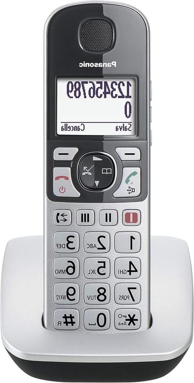 Draadloze Telefoon - Seniorentelefoon Huistelefoon - Eenvoudig Bellen - Extra Grote Knoppen - 1.8 Inch Display - Zilver