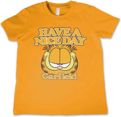 Garfield Kinder Tshirt -Kids tm 10 jaar- Have A Nice Day Oranje