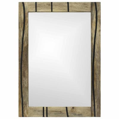 vidaXL - Badkamerspiegel - Naturel - 50 - x - 2,5 - x - 70 - cm - Rechthoekig