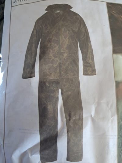 Satexo Regenpak Legerprint / Camouflage - Lichtgewicht - Maat XXXXL - Jas met broek