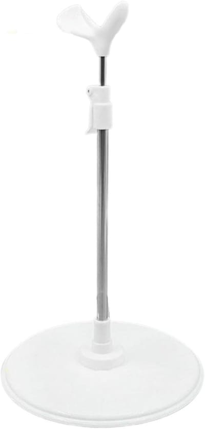 Poppenstandaard - Actiefiguren houder - Verzamelingen tonen - In hoogte verstelbaar - 215-37 cm - Zwart