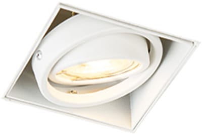 QAZQA oneon trimless 50 - Moderne Inbouwspot - 1 lichts - L 88 mm - Wit - Woonkamer | Slaapkamer | Keuken