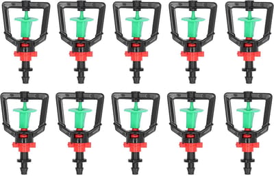 Dailygoods- Sproeikop 360 Graden Roterend - Brekingsmondstuk - Irrigatie Pijp - Tuinbouw - Waterstroom 120-200L/H - Spuitdiameter 6-8 m - Sprinkler