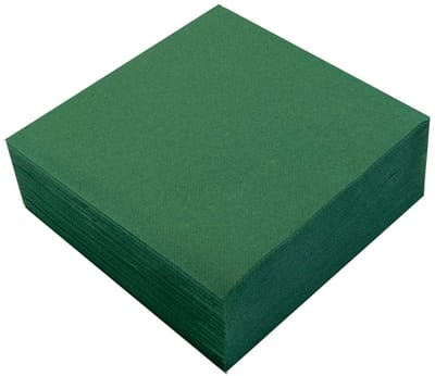 Famanu - Luxe Servetten – 50 stuks 40x40 cm – Groen – Voor Feest, Diner of Restaurant