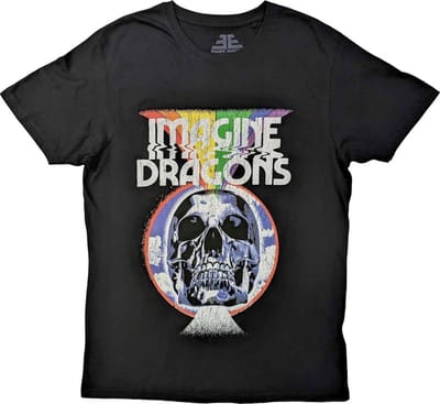 Imagine Dragons - Skull Heren T-shirt - S - Zwart