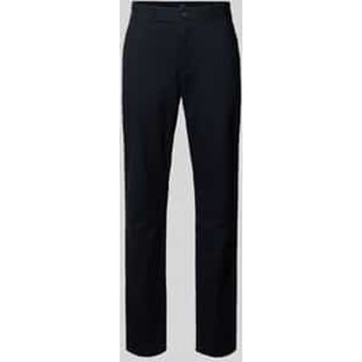 Slim fit stoffen broek met achterzakken