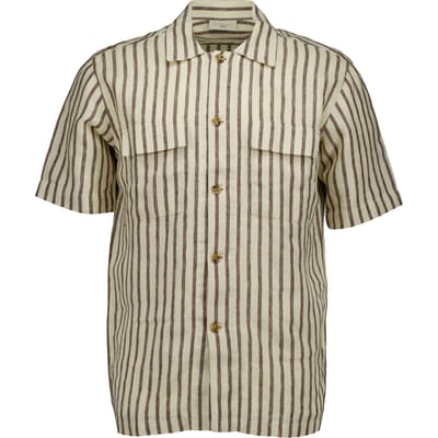 Seven Dials Finley 191 Shirt Ss Korte Mouw Overhemden Donkerbruin Sdl26113cr59