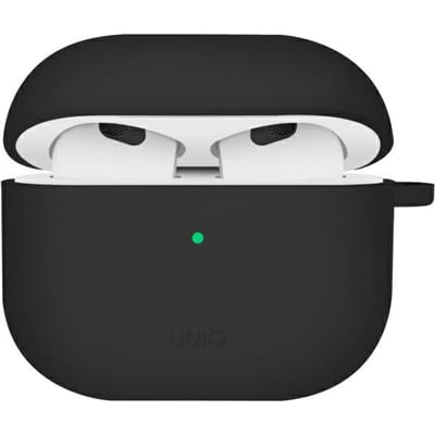 UNIQ Nexo Hoesje voor AirPods 4 met Oorhaken - Zwart