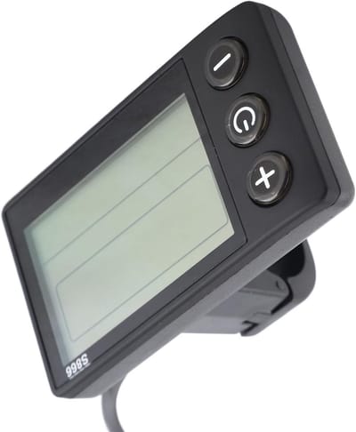 Thijox - LCD-display voor Elektrische Fietsen - 24V, 36V, 48V - S866 Fietssnelheidsmeter, Fietscomputer met SM-stekker voor Buitengebruik