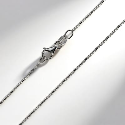 Cavill - Zilveren Ketting - 925 Sterling Zilver - 45 cm - Fijne Lichte Halsketting Dames - Gepolijst Modern Comfortabel Sieraad