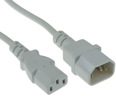 ACT Netsnoer C13 - C14 wit 1,2 m AK5244