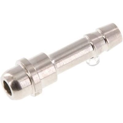 6 mm vernikkeld Messing Slangpilaar zonder Wartelmoer (G1/4'') 15.5mm [5 Stuks]