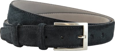 Houtkamp Suede Leren Pantalon Riem - Dames / Heren - Echt Leer - Zwart - Riemmaat 95