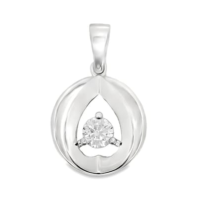 Juwelier Zwartevalk zilveren (gerhodineerd) druppel hanger - 24.374