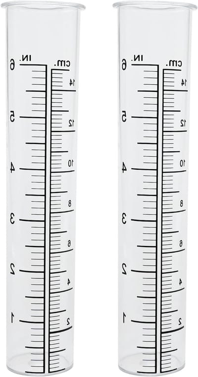 Regenmeter Buis - Vervangende Cilinder - Neerslag Meten - Koudebestendig Scheurbestendig - 6 Inch Capaciteit - Transparant