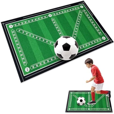 Antislip Voetstep Trainingsmat voor Verbetering van Dribbelen en Balcontrole - 60 x 90 cm