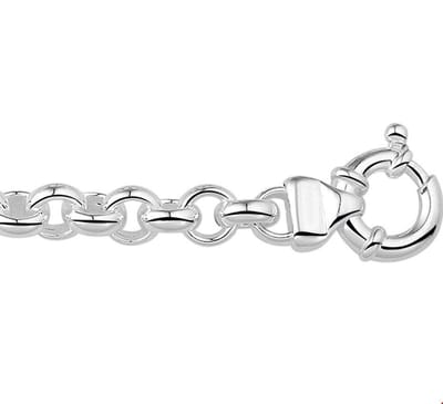 The Jewelry Collection Ketting Jasseron 8 mm - Zilver