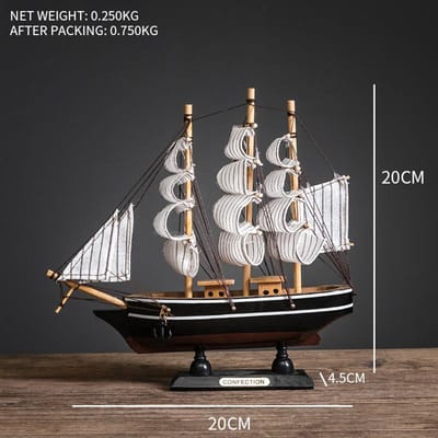 Creatief Zeilboot Model Woonkamer Huisdecoratie Decoratie Wijnkast Veranda Boekenplank Bureau Ornament Met Lichtjes voor Cadeau