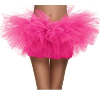 KIMU® Korte Tutu Roze Tule Rokje - Maat 116 122 128 134 140 146 152 - Pink Petticoat Rok Meisje - Ballet Tulerokje Turnpakje Eenhoorn Cupcake Festival