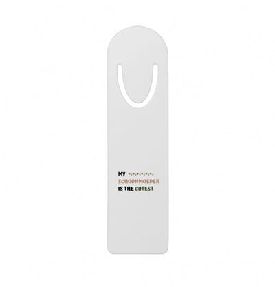 Hacebo® - my schoonmoeder is the cutest metalen boekenlegger - schattige schoonmoeder - Moeder cadeautjes - moederdag - verjaardagscadeau - verjaardag - cadeau - geschenk - kado - gift Bladwijzer boekenleggers - 12.7 cm x 3.2cm