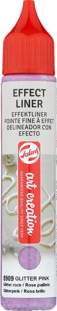 Talens Effect Liner 3D Glitter Roze 28 ml - Creatieve Verfstift.