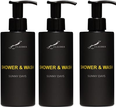 Splashbox Shower & Wash Sunny Days 300 ml – set van 3 stuks - 2-in-1 Douchegel & Shampoo – frisse tropische geur – Unisex - voordeelverpakking