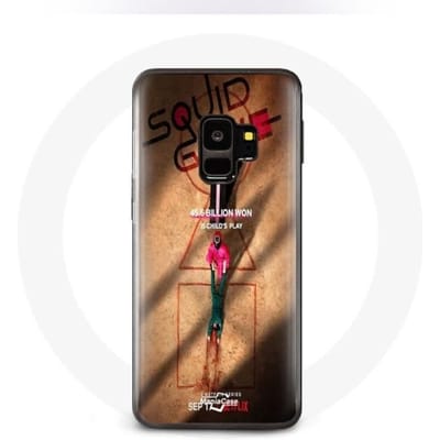 Coque pour Samsung S9 plus Squid Game Série affiche soldat