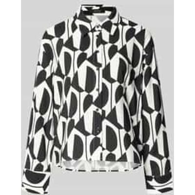 Overhemdblouse van Viscosemix met Overhemdkraag Model 'Fetro'