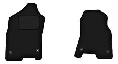 Wielganizator WLG-CARLUX - Voorste Autovloermatten - Dodge RAM 1500 - Quad Cab - Zwart