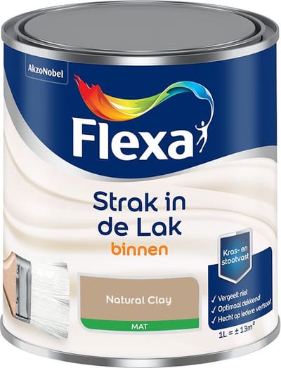 Flexa - Strak In De Lak Binnenlak Mat - Natural Clay - Mengverf - 1 L