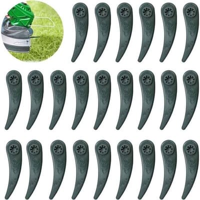 Verpakking met 24 vervangende messen Geschikt voor Bosch trimmers, Geschikt voor de Bosch Durablade Art 23-18 LI en Art 26-18 LI trimmers.