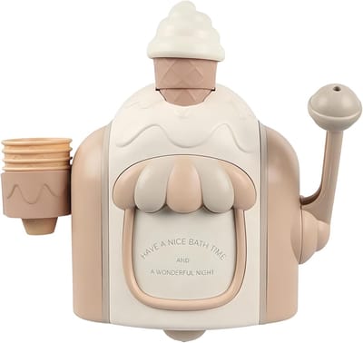 IJsmaker Bad - Schuimmaker Zeepdispenser - Badtijd Plezier - Grappige Vorm Zuignappen - 25 x 23 x 9 cm - Uniek