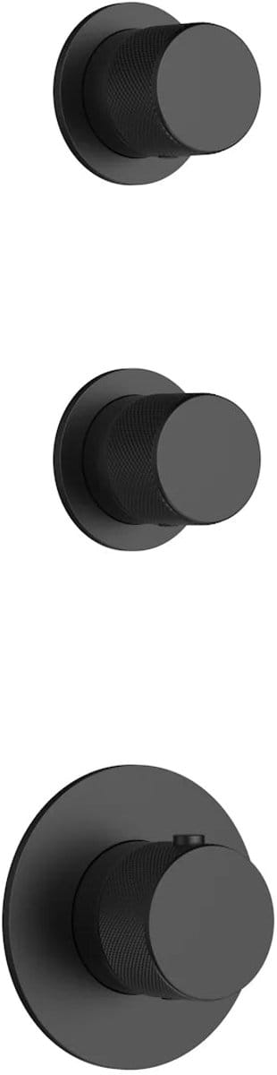 DutchLine - Grip 3-Weg Thermostische Douchekraan – Mat Zwart