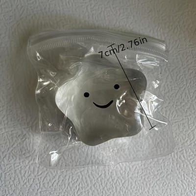 Kleverig Hand Speeltje, Ultra Zacht TPU Squishy Speeltje met Schattig Gezicht Ontwerp, Grappig Nieuwjaars Cadeau voor Kantoor Huis School transparant