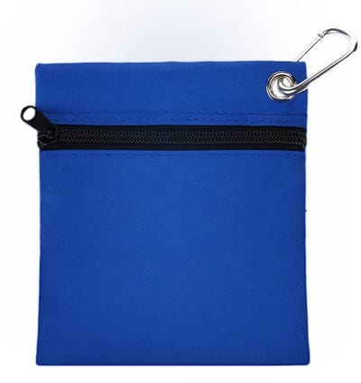 Dailygoods- Golftas Draagbaar - Golfaccessoires - Nylon - Met Ritssluiting - Karabijnhaak - Houdt 6 Golf-T-shirts - Golfaccessoire