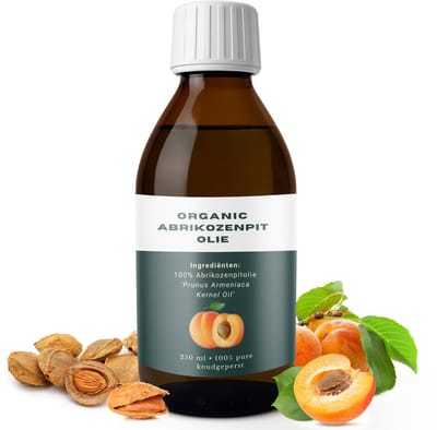 Relax Master® Biologische Abrikozenpitolie 250 ml – 100% Natuurlijk & Koudgeperst – Voor Massage, Gezicht, Lichaam & Babyverzorging