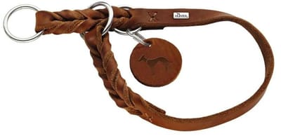Hunter Retrieverhalsband Solid Education Cognac | L-XL 55-60cm/18mm